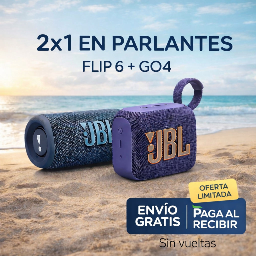 2X1 PARLANTES FLIP 6 & GO 4 - ¡OFERTA EXCLUSIVA!