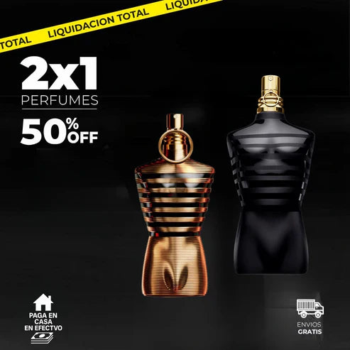 ¡2X1 JPG LE MALE ELIXIR + LE MALE LE PARFUM - PAGÁ EN TU CASA!