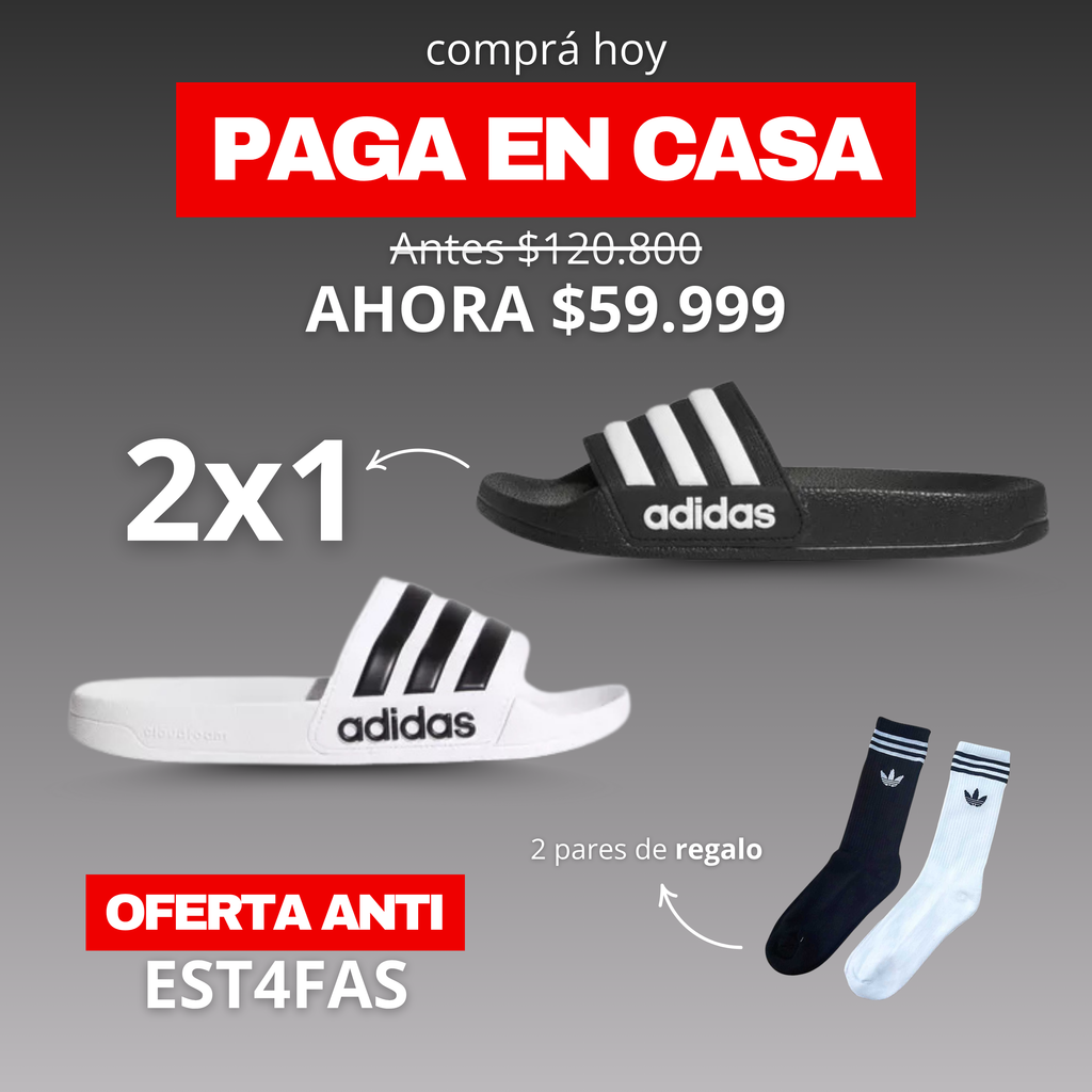 2X1 OJOTAS ADIDAS - PAGA EN TU CASA