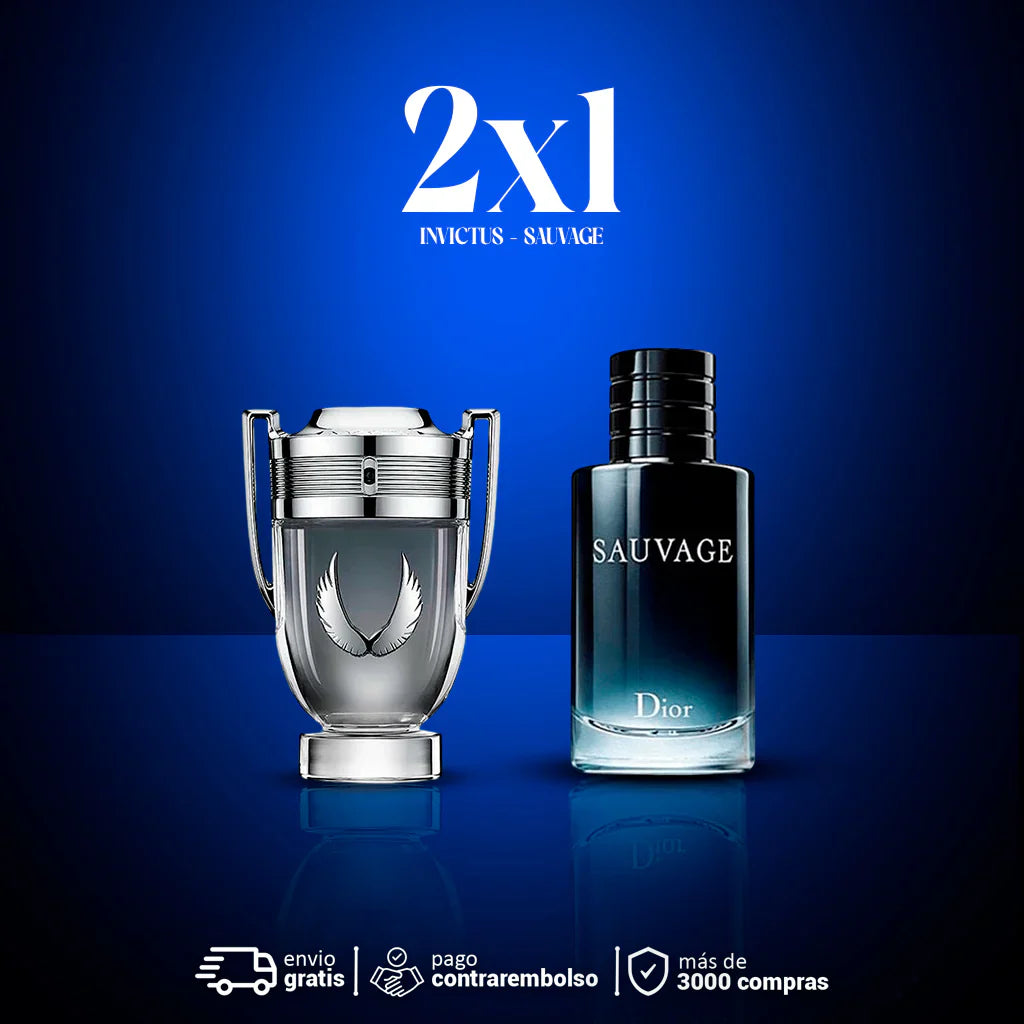 2X1 INVICTUS + SAUVAGE - PAGÁ EN TU CASA